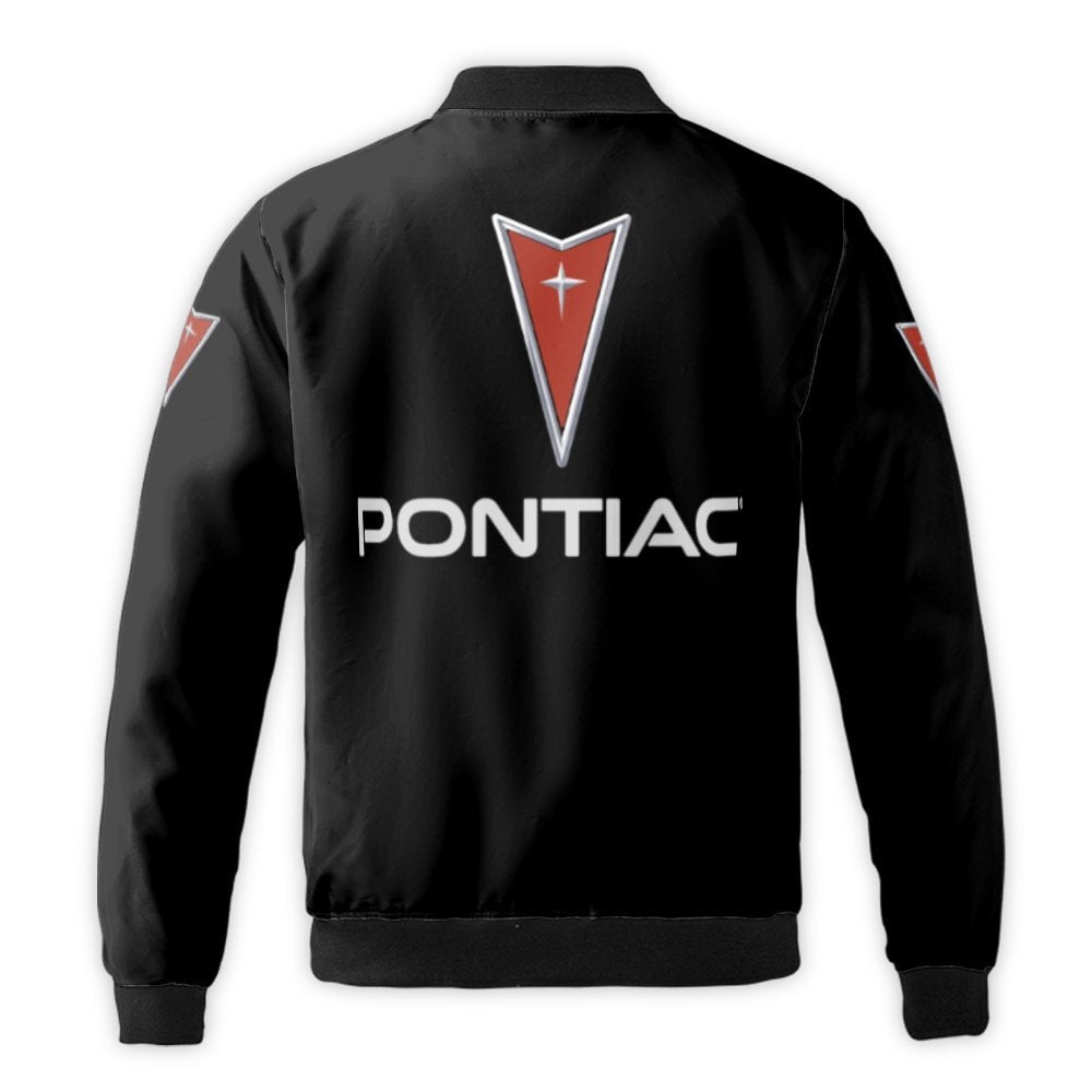 Pontiac Bomber Jacket | Classic Automotive Logo Windproof Coat | Premium Nylon Streetwear | Car Enthusiast Gift For Men And W