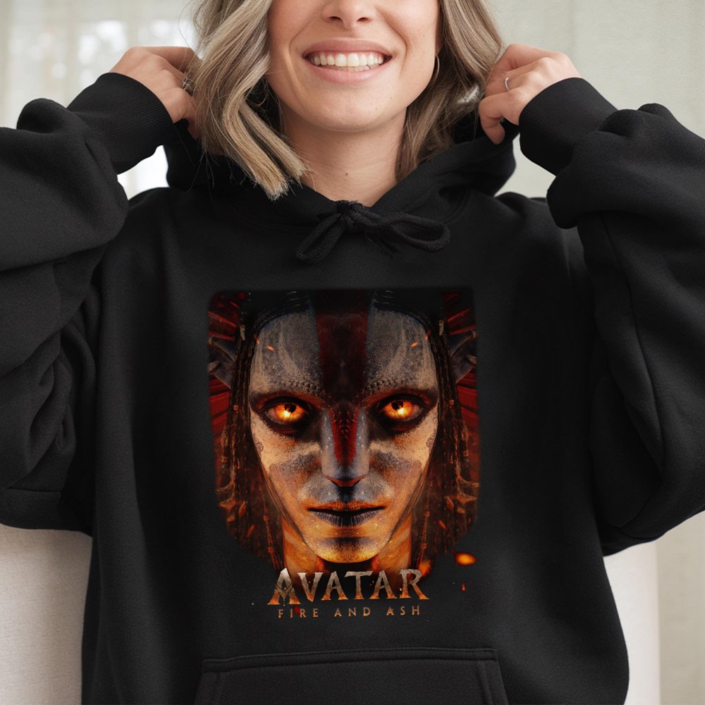 Avatar Fire And Ash Hoodie | Pandora Na'vi Cinematic Graphic Pullover | Premium Cotton Blend Streetwear | Movie Fan Gift For 