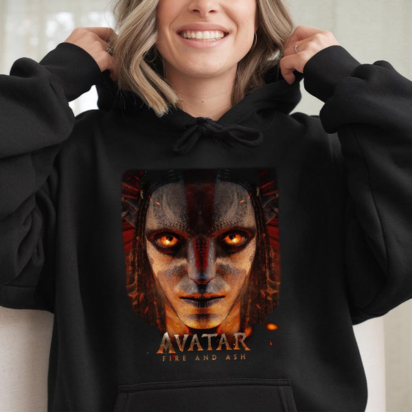 Avatar Fire And Ash Hoodie | Pandora Na'vi Cinematic Graphic Pullover | Premium Cotton Blend Streetwear | Movie Fan Gift For 