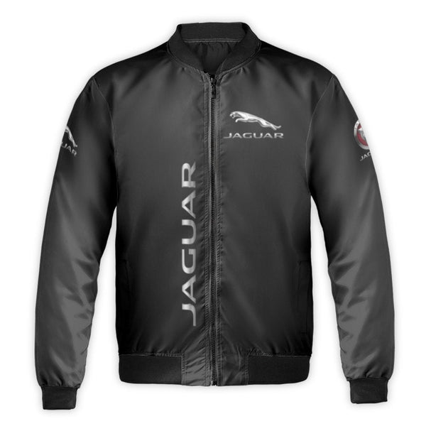 Jaguar Automotive Bomber Jacket | Premium Logo Design Windproof Outerwear | Durable Nylon Shell | Luxury Car Enthusiast Gift 