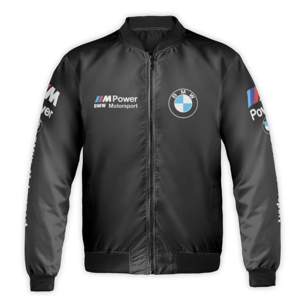 BMW Motorsport Bomber Jacket | M Power Graphic Racing Gear | Durable Nylon Streetwear | Premium Gift For Car Enthusiasts And 
