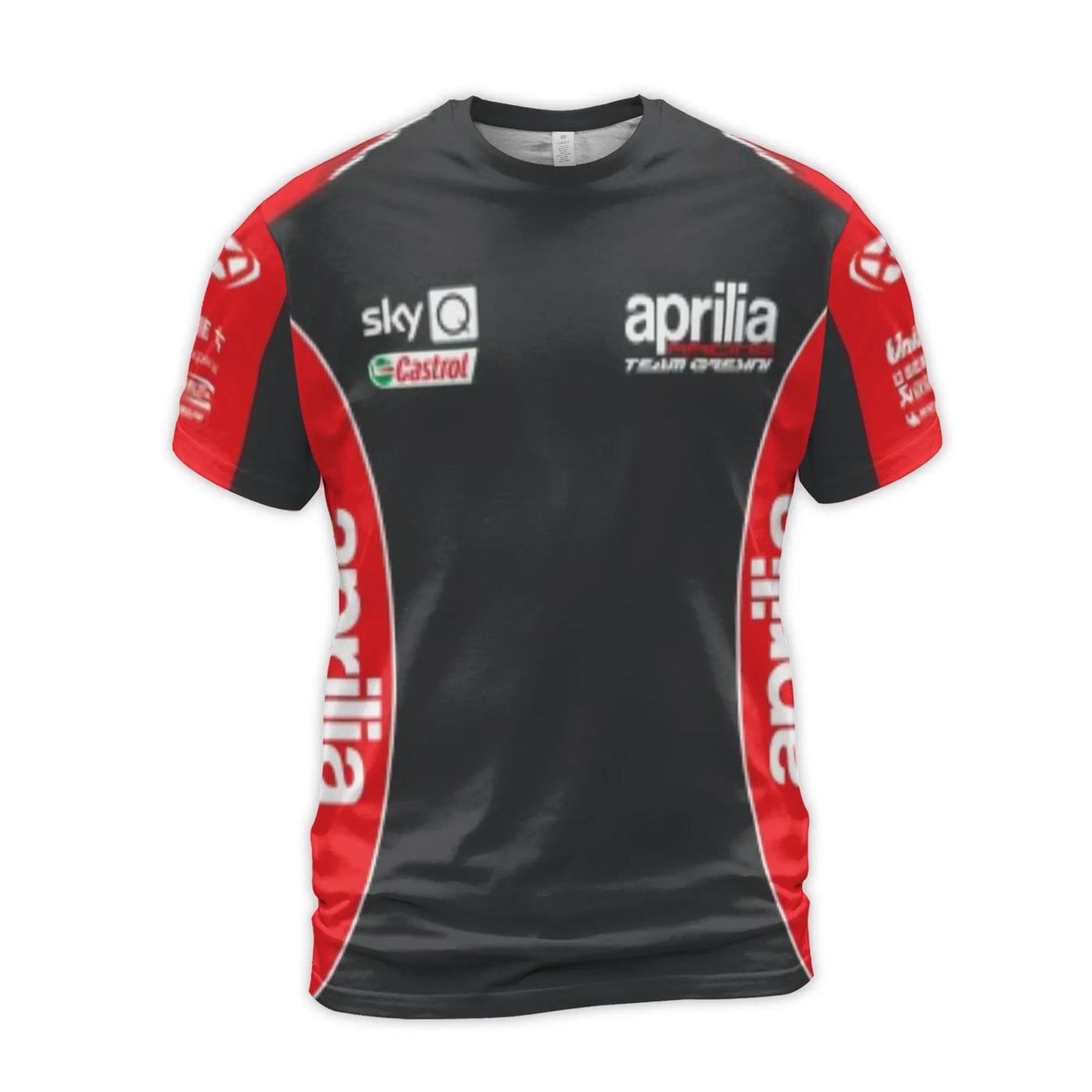 Aprilia Racing 3D Graphic T-Shirt | Team Gresini Motorsport Apparel | Premium Polyester Stretch | MotoGP Fan Gift For Men