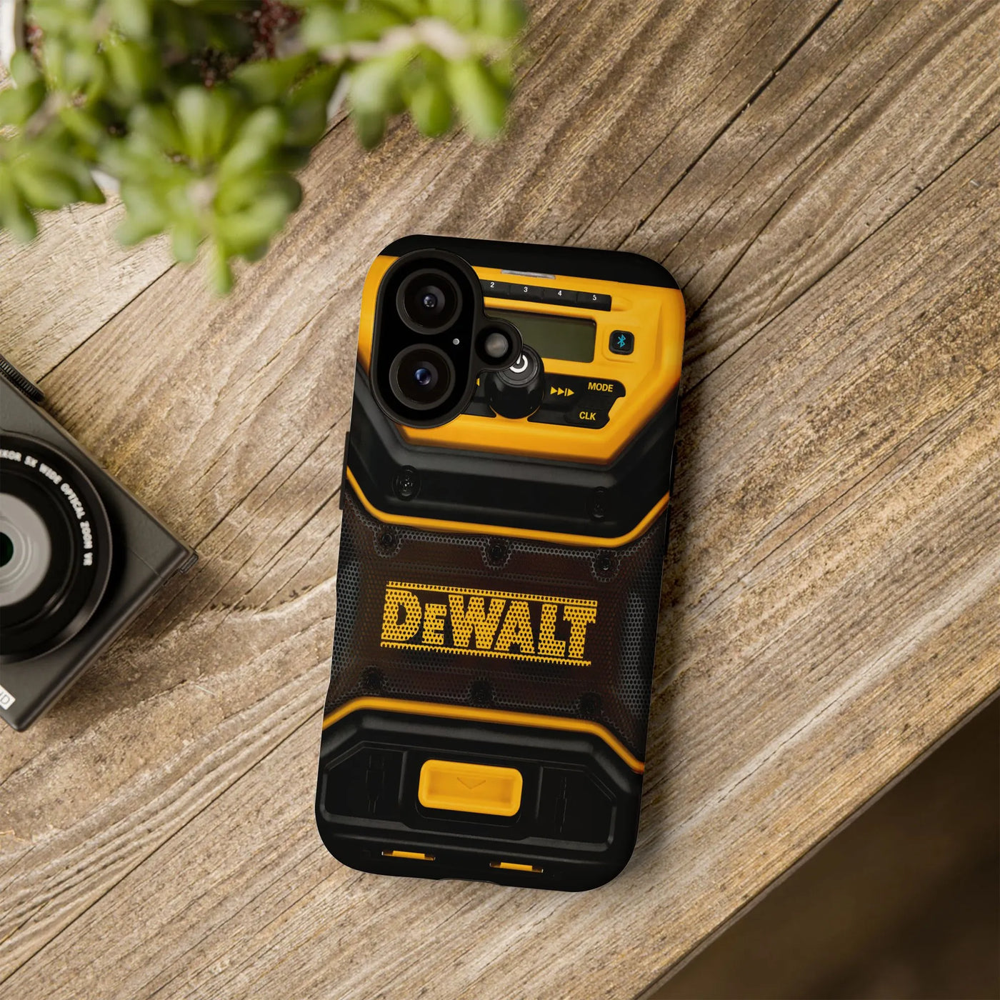 Industrial Power Tool Phone Case | Yellow And Black Construction Design | Durable Dual-Layer Polycarbonate | Premium Gift For