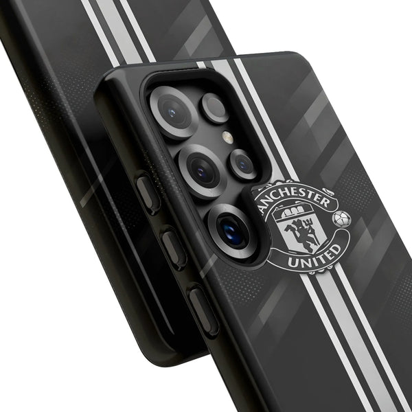 Manchester United Samsung Case | Soccer Team Crest Tough Cover | Dual-Layer Shockproof Shell | Collector's Gift for Football 
