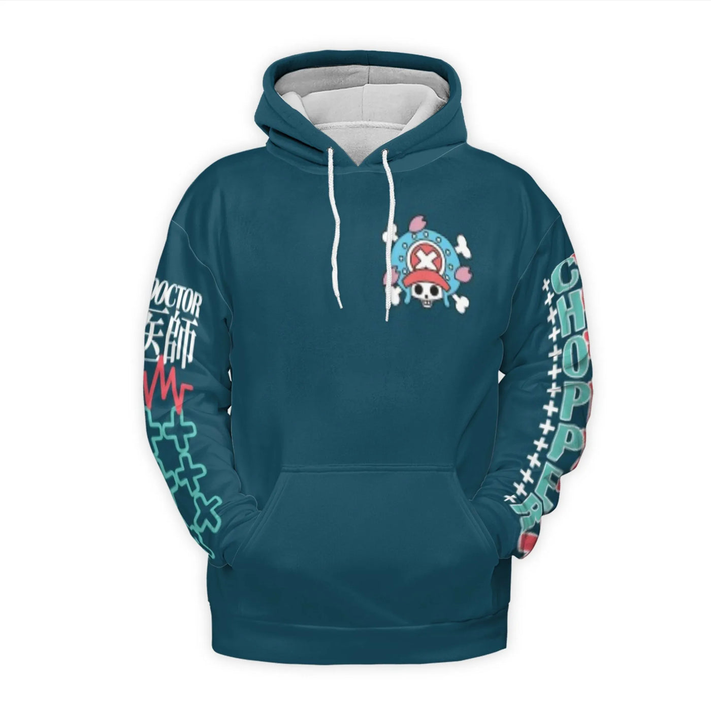 Tony Tony Chopper Anime Hoodie | One Piece Graphic Streetwear | Premium Polyester Brushed Fleece | Gift for Manga Lovers Unis