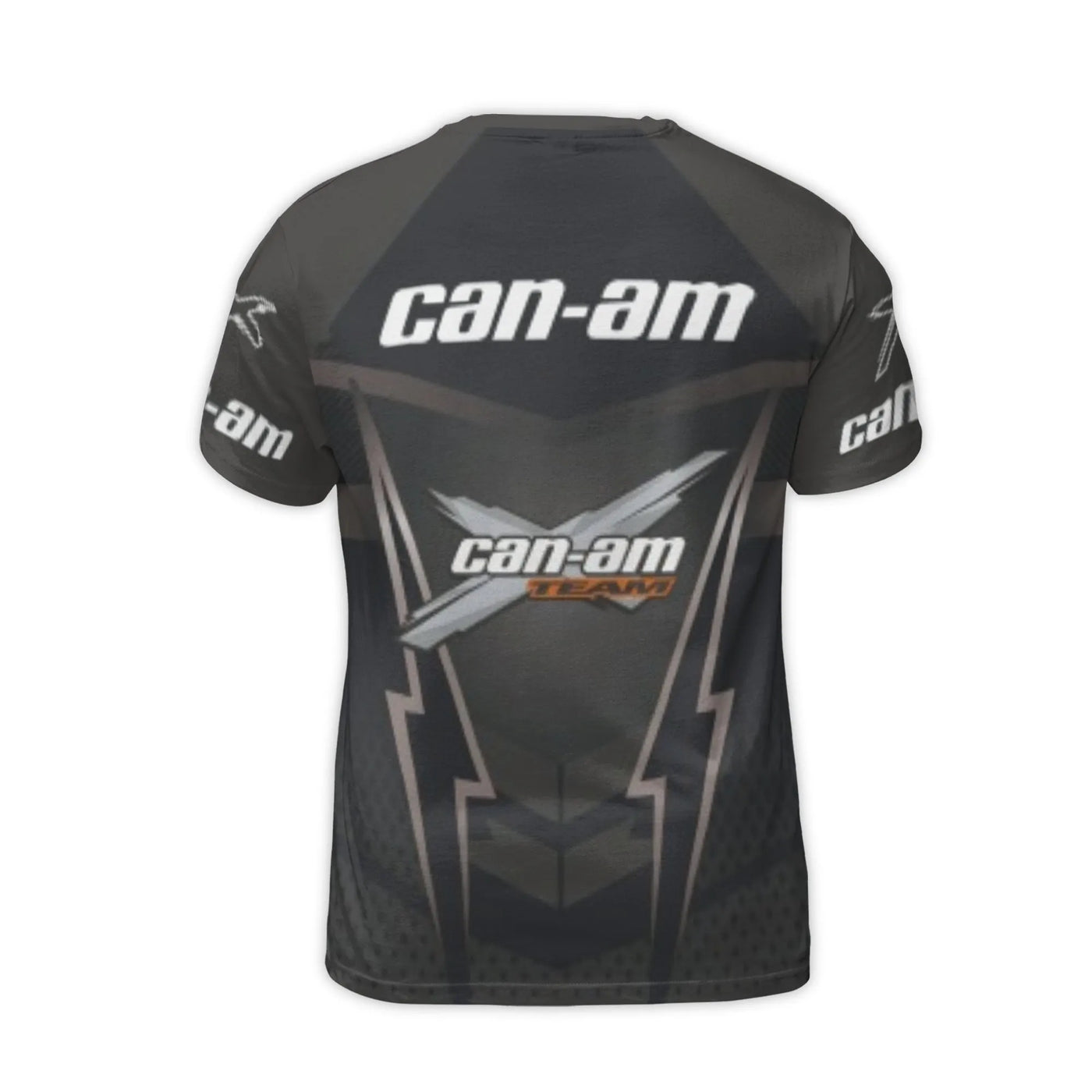 Can-Am Team 3D T-Shirt | Lightning Graphic All-Over Print | Premium Jersey Polyester Spandex | Motorsports Apparel for Off-Ro