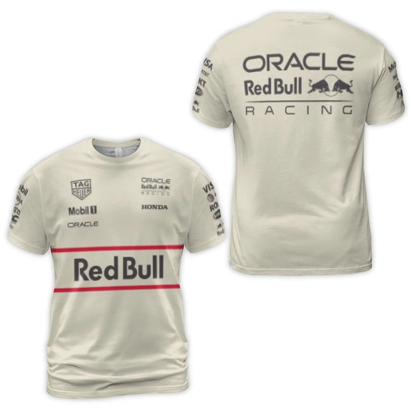 Formula 1 Racing Team T-Shirt | All-Over Print F1 Sponsor Graphic | Premium Polyester Blend | Breathable Motorsports Gift for