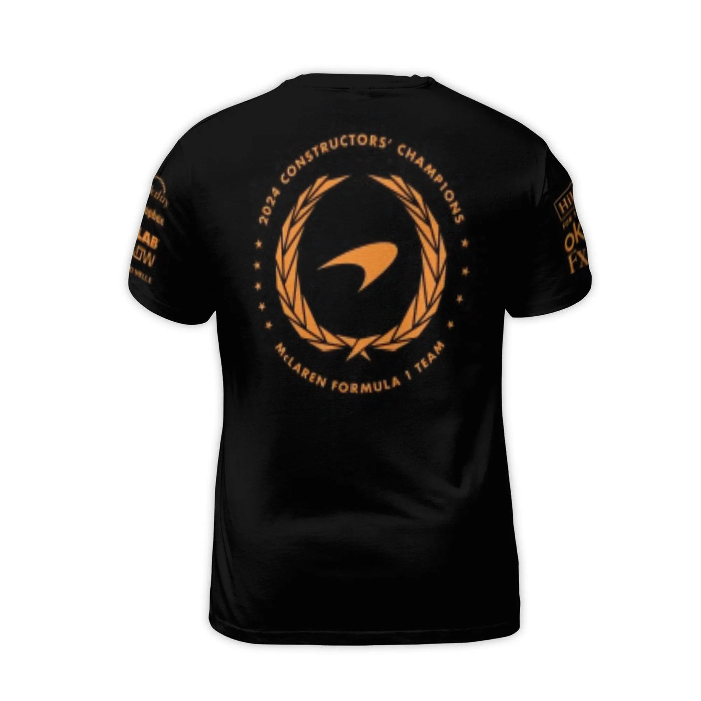 McLaren F1 2024 Constructors Champions T-Shirt | Racing Team Graphic Tee | Premium Polyester Spandex | Gift for Formula 1 Fan