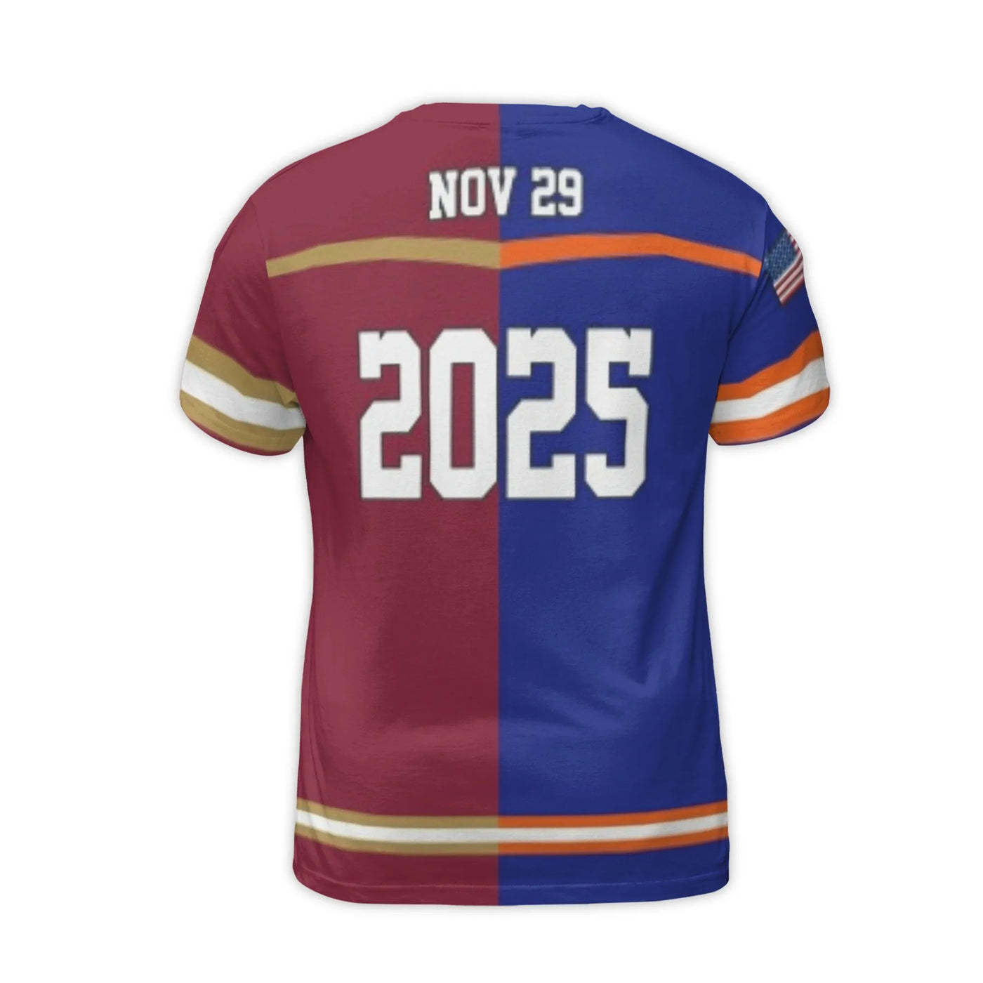 Divided Rivalry Football T-Shirt | Florida College Game Day Apparel | Premium Polyester Jersey | Gift for Sports Fans and Alu