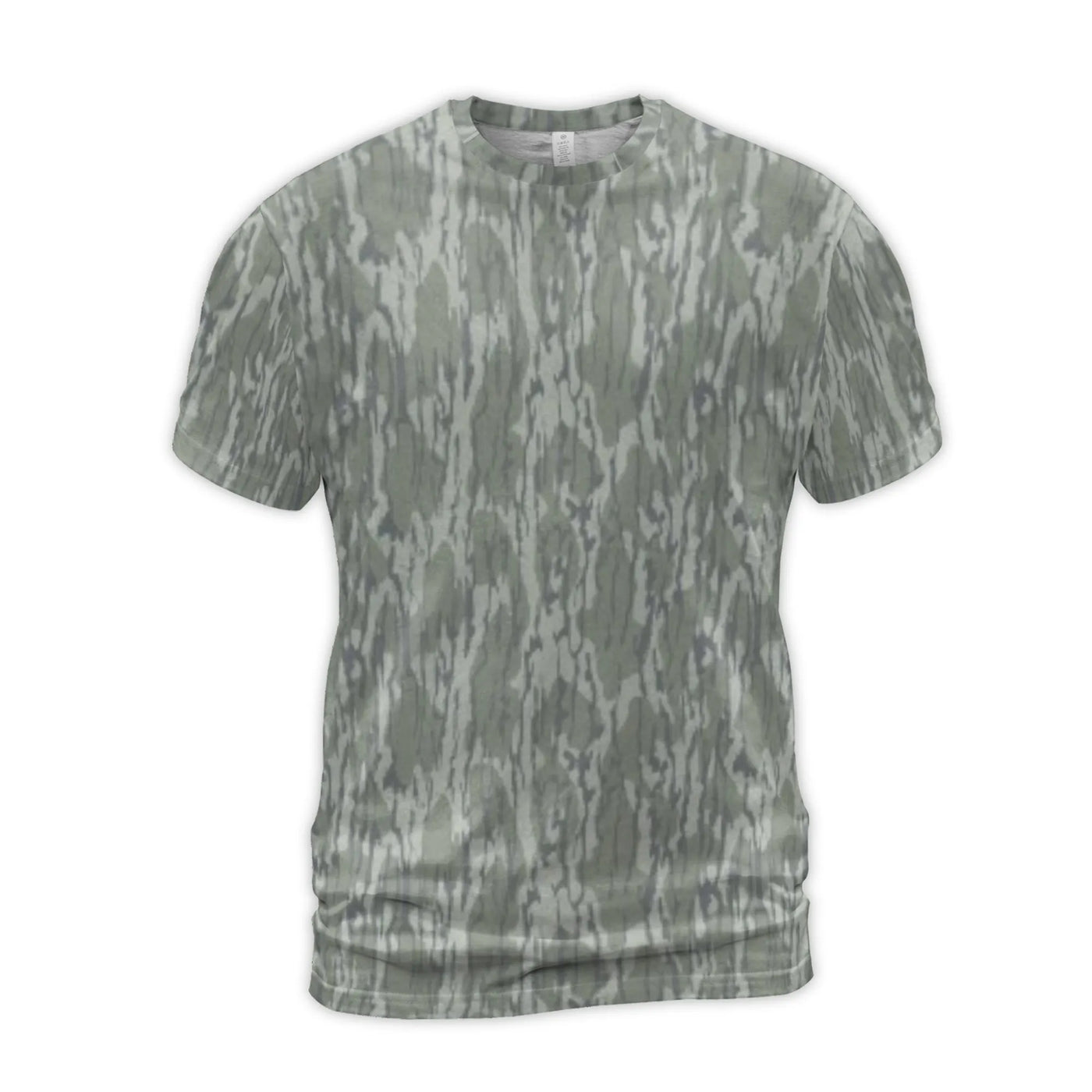 Woodland Camo 3D T-Shirt | All-Over Tree Bark Print | Premium Stretch Jersey | Outdoor Enthusiast Graphic Tee