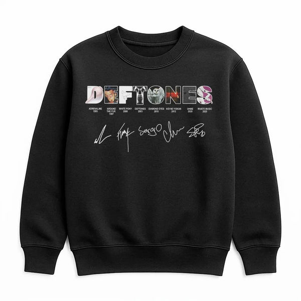 Deftones Band Sweatshirt | Discography Album Art Graphic | Premium Cotton Blend | Unisex Alt Metal Rock Music Fan Gift