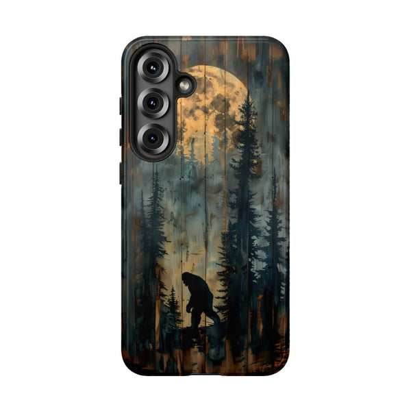 Bigfoot Phone Case for samsung | Rustic Sasquatch Forest Scene | Dual-Layer Shockproof Protection | Premium Gift for Cryptozo