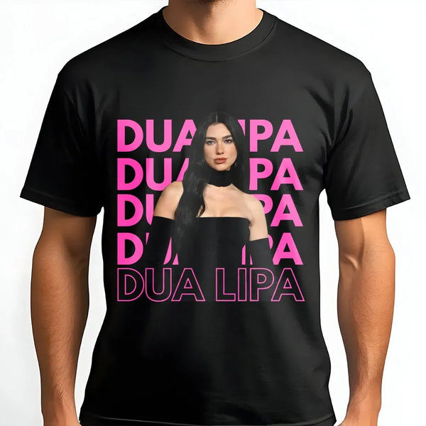 Dua Lipa Graphic T-Shirt | Pop Music Fan Merchandise | Premium Cotton Comfort Tee | Concert Outfit Gift for Music Lovers