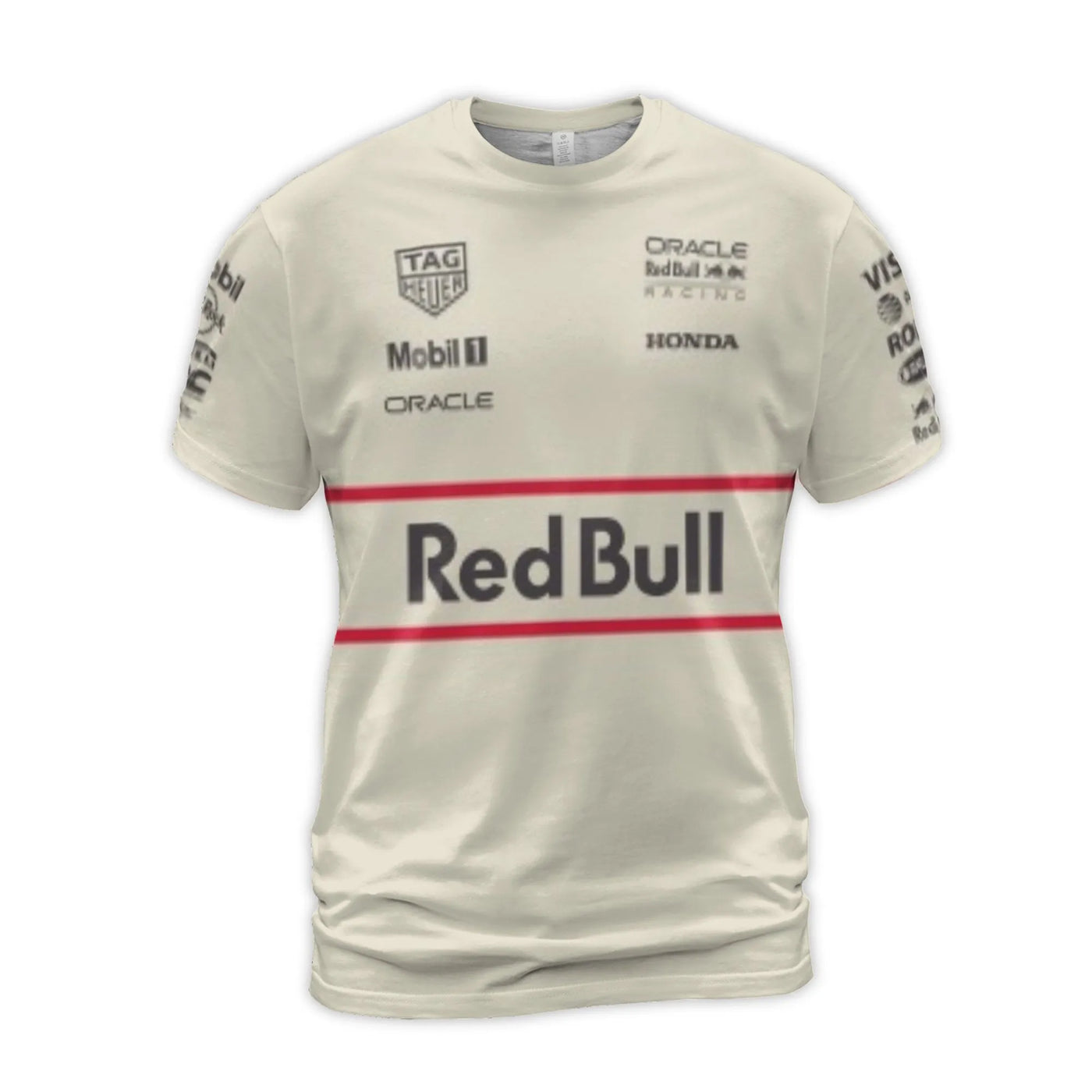 Formula 1 Racing Team T-Shirt | All-Over Print F1 Sponsor Graphic | Premium Polyester Blend | Breathable Motorsports Gift for