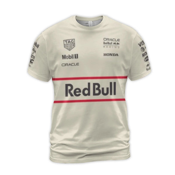 Formula 1 Racing Team T-Shirt | All-Over Print F1 Sponsor Graphic | Premium Polyester Blend | Breathable Motorsports Gift for
