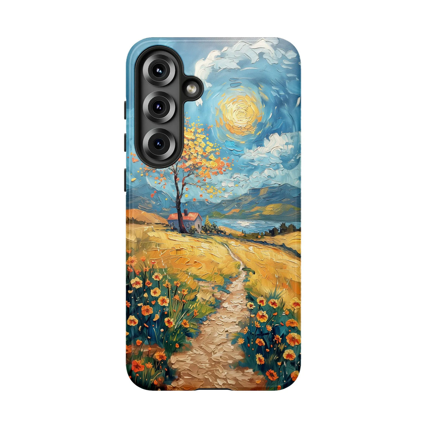 Van Gogh Style Landscape Phone Case | Impressionist Art Print | Dual-Layer Polycarbonate | Protective Samsung Galaxy Cover