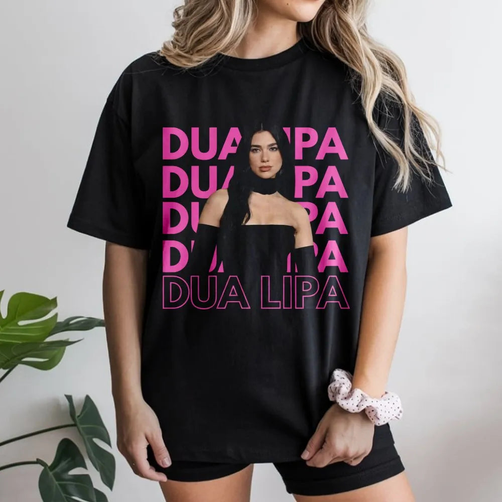 Dua Lipa Graphic T-Shirt | Pop Music Fan Merchandise | Premium Cotton Comfort Tee | Concert Outfit Gift for Music Lovers