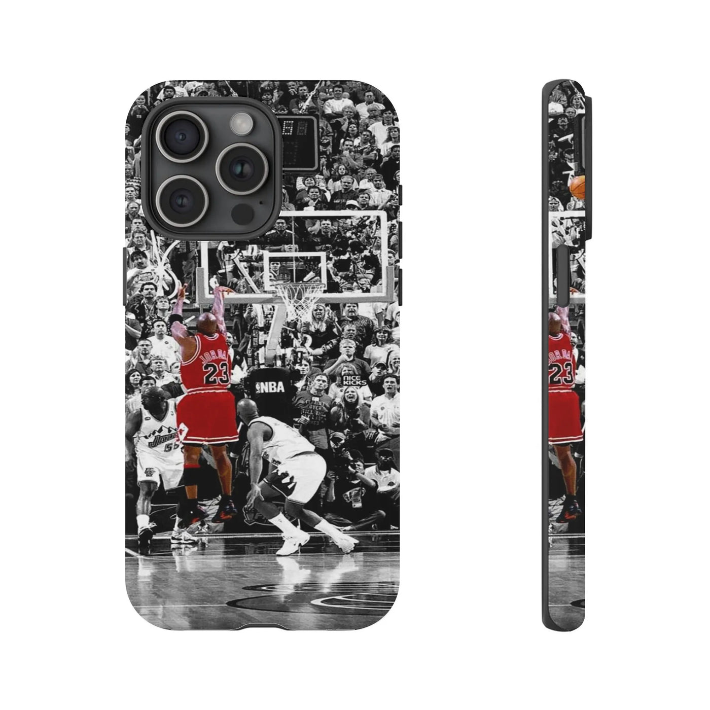 The Last Shot Michael Jordan Phone Case | Iconic Basketball Art | Premium Dual-Layer Protective Cover | Gift for Bulls Fan Co