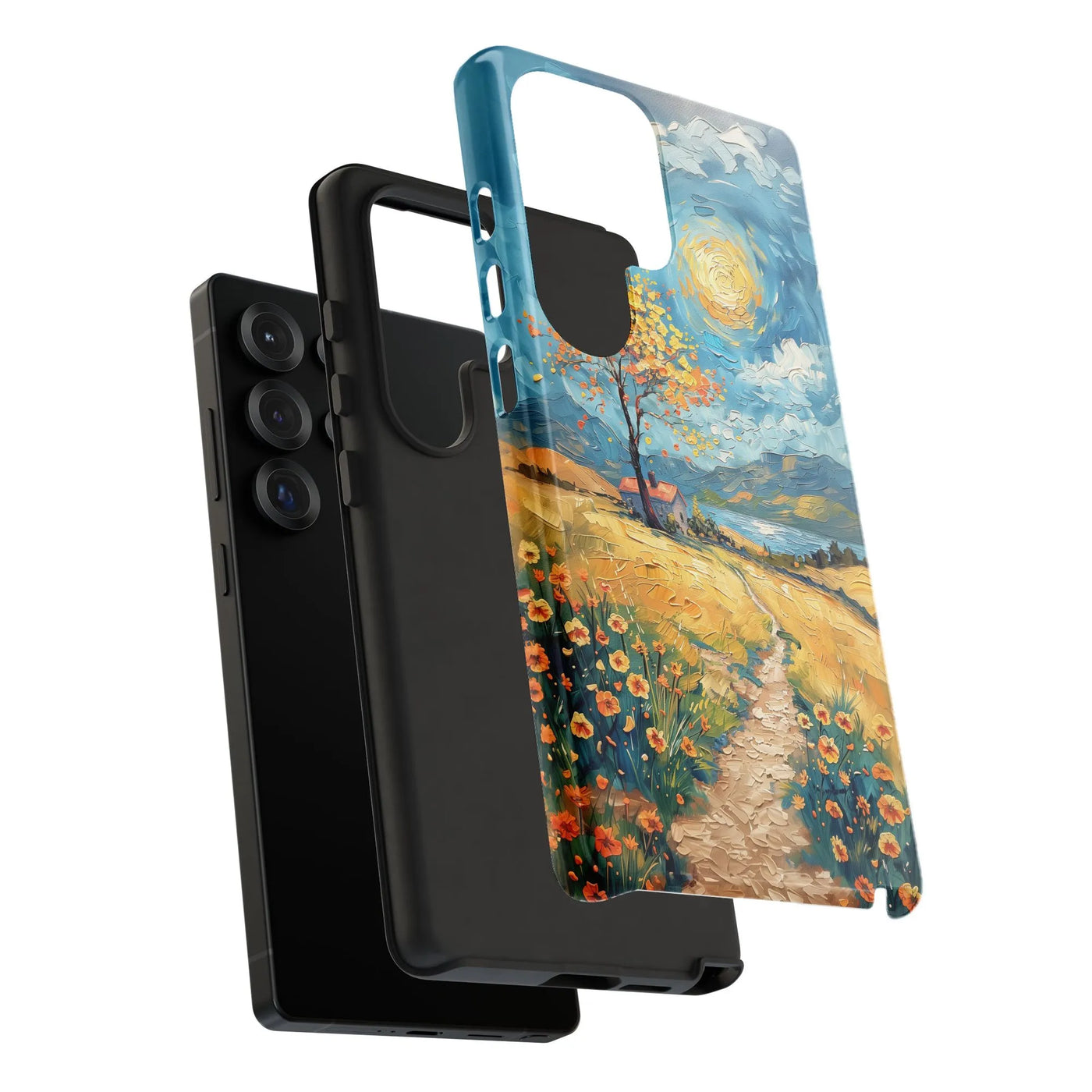 Van Gogh Style Landscape Phone Case | Impressionist Art Print | Dual-Layer Polycarbonate | Protective Samsung Galaxy Cover