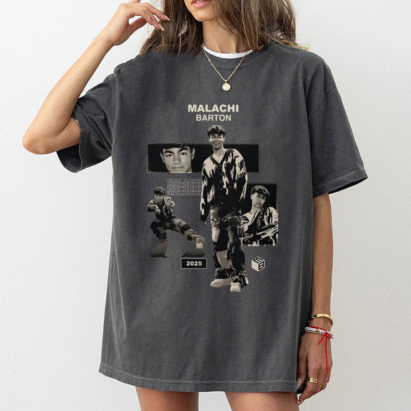Malachi Barton Graphic T-Shirt | Collage Photo 2025 Tour Design | 100% Cotton Premium Quality | Fan Merch Gift for Teens and 