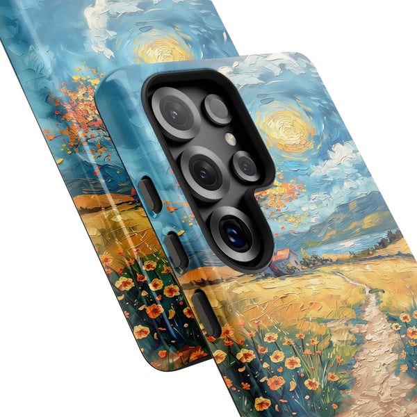 Van Gogh Style Landscape Phone Case | Impressionist Art Print | Dual-Layer Polycarbonate | Protective Samsung Galaxy Cover