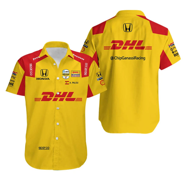 Alex Palou Racing Button Down Shirt | Official IndyCar Team Graphic | Premium Lightweight Fabric | Motorsport Fan Gift