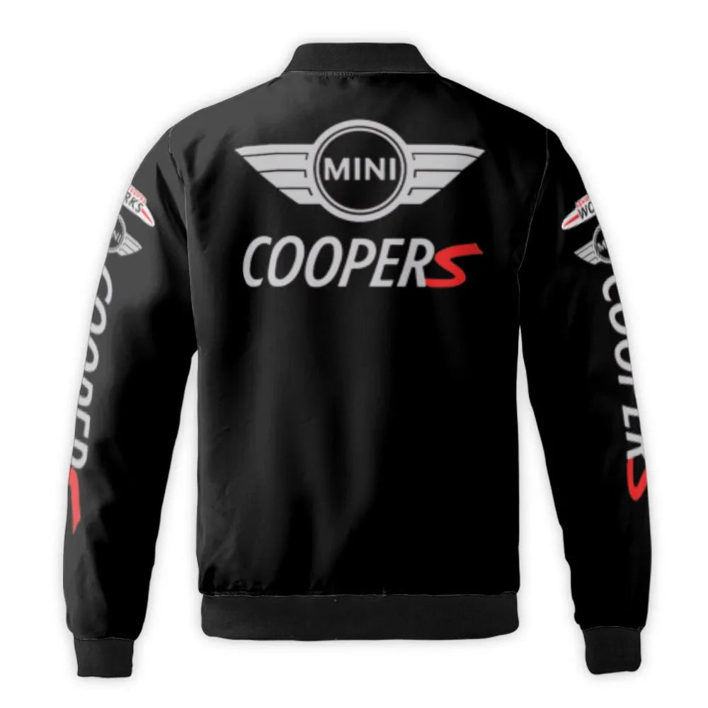 Mini Cooper Bomber Jacket | Racing Inspired Car Enthusiast Coat | Premium Nylon Streetwear | Gift For Him And Her