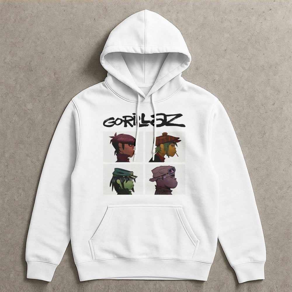 Virtual Band Graphic Hoodie | Iconic Character Member Portrait Design | Premium Cotton-Blend Streetwear | Music Fan Gift For 