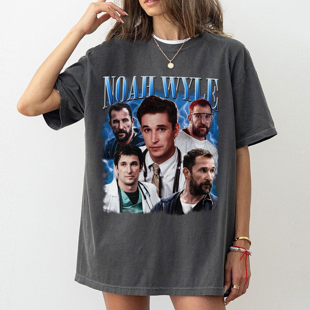 Noah Wyle T-Shirt | 90s Vintage Aesthetic Graphic Print | Premium Soft Cotton Tee | Retro TV Series Fan Gift for Adults