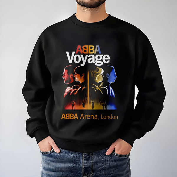 ABBA Voyage Sweatshirt | Retro Concert Graphic Tour Print | Premium Cotton Blend Crewneck | Gift For Music Lover & Concert Fa
