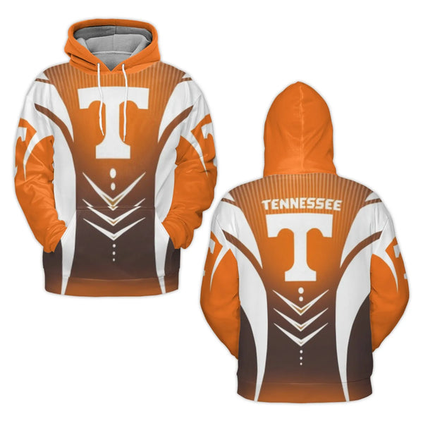 Tennessee Volunteers 3D Hoodie | All-Over Print Graphic Pullover | Premium Polyester Brushed Fleece | Unisex Fan Apparel Gift