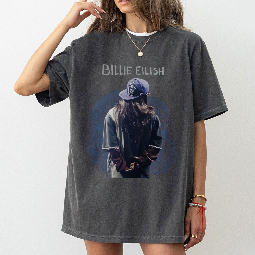 Billie Eilish Graphic T-Shirt | Hit Me Hard And Soft Tour Aesthetic | 100% Premium Cotton Tee | Music Fan Concert Apparel Gif