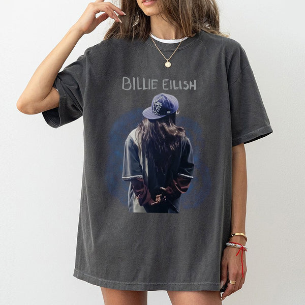 Billie Eilish Graphic T-Shirt | Hit Me Hard And Soft Tour Aesthetic | 100% Premium Cotton Tee | Music Fan Concert Apparel Gif