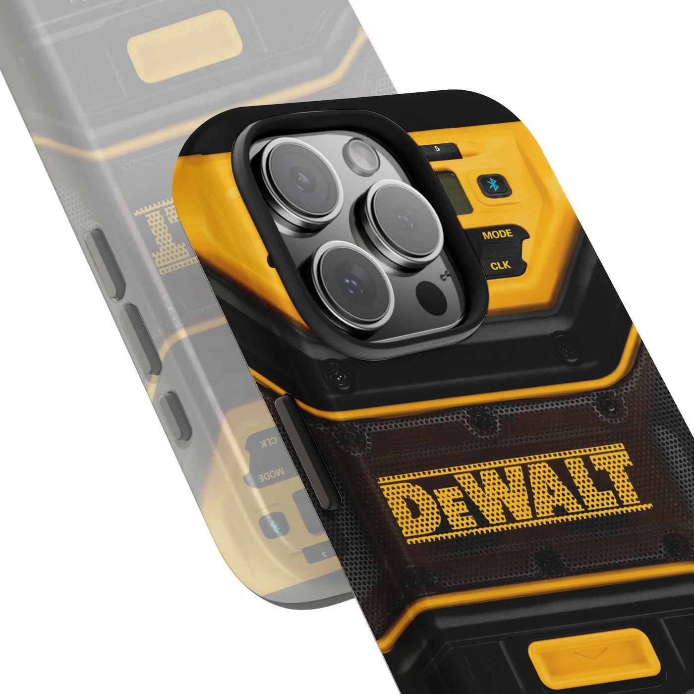 Industrial Power Tool Phone Case | Yellow And Black Construction Design | Durable Dual-Layer Polycarbonate | Premium Gift For